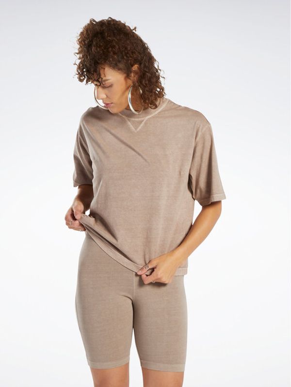 Reebok Reebok Тишърт Classics Natural Dye Boxy T-Shirt HS0378 Кафяв