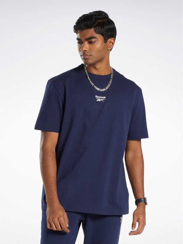 Reebok Reebok Тишърт Classics Small Vector T-Shirt HS7154 Син