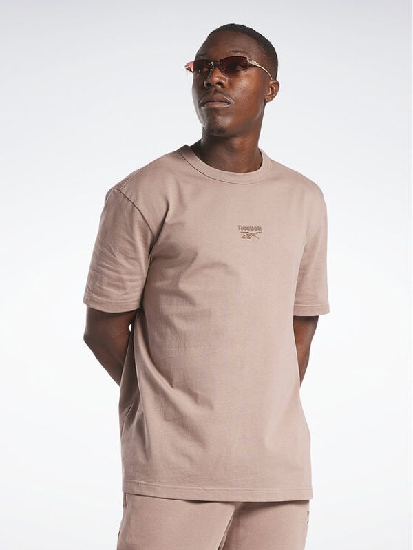 Reebok Reebok Тишърт Classics Small Vector T-Shirt HS7155 Кафяв