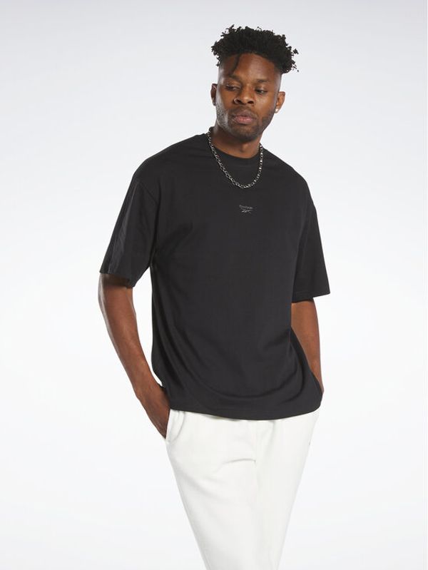 Reebok Reebok Тишърт Classics Wardrobe Essentials T-Shirt HS7162 Черен Oversize