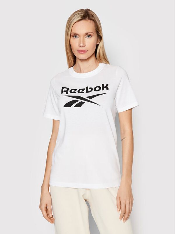Reebok Reebok Тишърт Identity HA5738 Бял Relaxed Fit