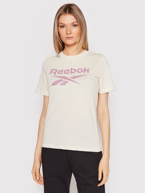 Reebok Reebok Тишърт Identity HI0540 Бежов Relaxed Fit