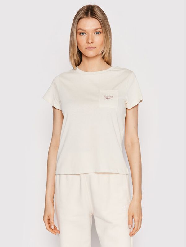 Reebok Reebok Тишърт Identity HK6797 Бежов Regular Fit