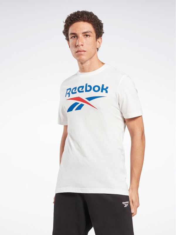 Reebok Reebok Тишърт Identity HS4976 Бял Slim Fit