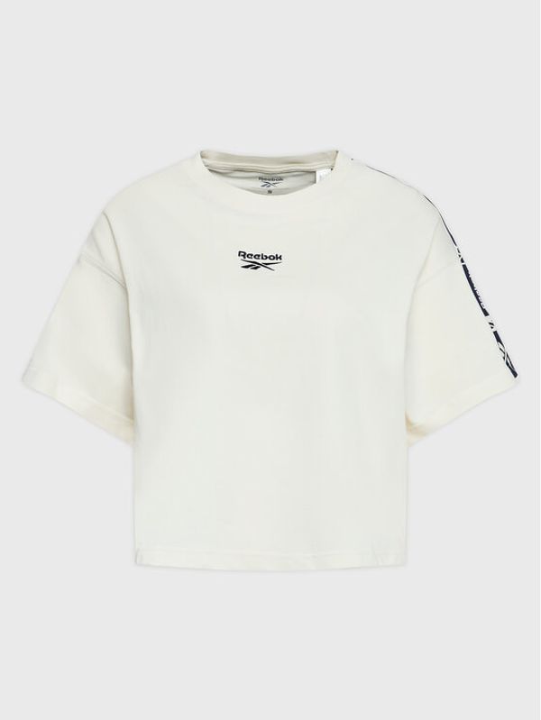 Reebok Reebok Тишърт Tape Pack HH7703 Бежов Relaxed Fit