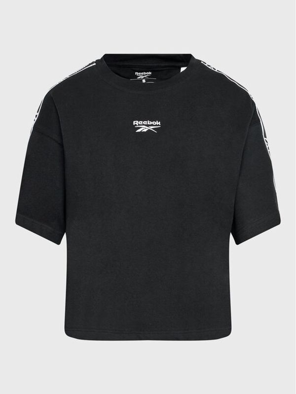 Reebok Reebok Тишърт Tape Pack HH7704 Черен Relaxed Fit