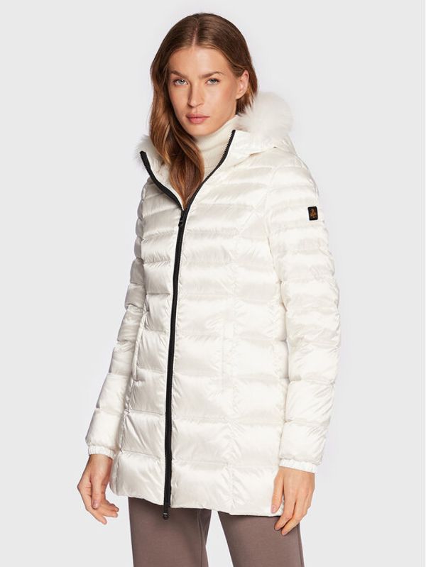 RefrigiWear RefrigiWear Пухено яке Mead W98101 RA0035 Бял Slim Fit