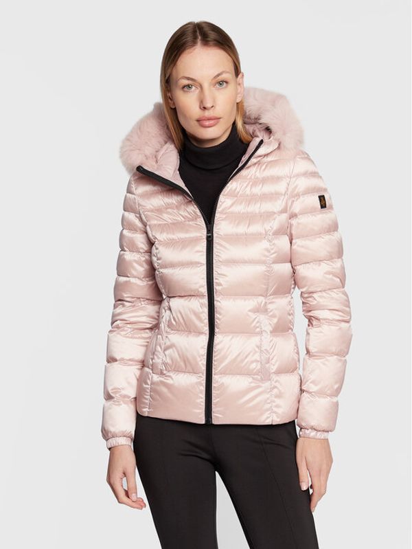 RefrigiWear RefrigiWear Пухено яке W97601 RA0035 Розов Regular Fit