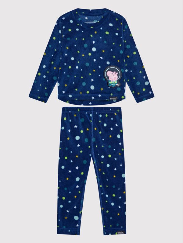 Regatta Regatta Комплект блуза и панталон Peppa Cosy RKU011 Тъмносин Regular Fit