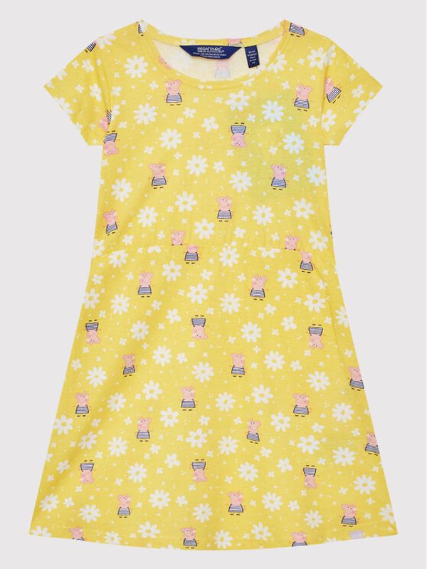 Regatta Regatta Лятна рокля Peppa Summer RKD018 Жълт Regular Fit