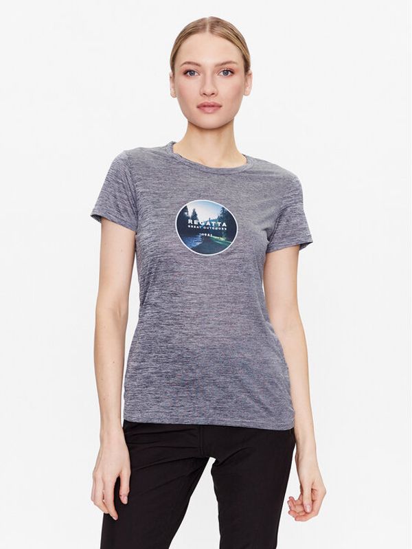 Regatta Regatta Тениска от техническо трико Fingal VII RWT278 Сив Regular Fit