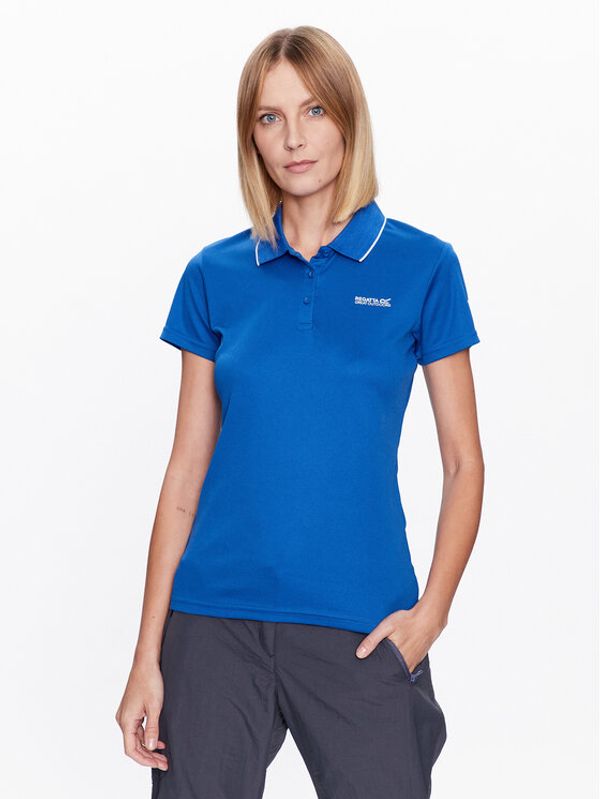 Regatta Regatta Тениска с яка и копчета Maverick RWT210 Син Regular Fit