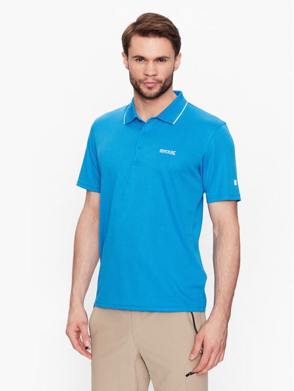 Regatta Regatta Тениска с яка и копчета Maverik V RMT221 Син Regular Fit