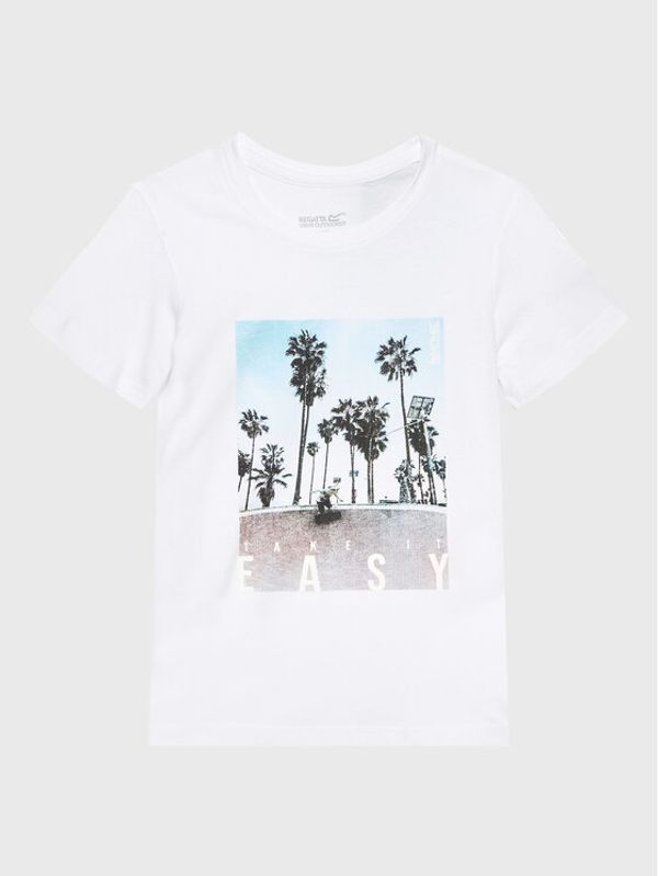 Regatta Regatta Тишърт Bosley VI RKT149 Бял Regular Fit