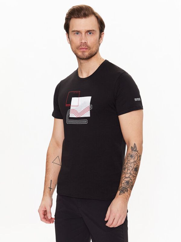 Regatta Regatta Тишърт Breezed III RMT273 Черен Regular Fit