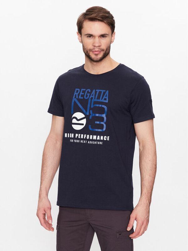 Regatta Regatta Тишърт Cline VII RMT263 Тъмносин Regular Fit