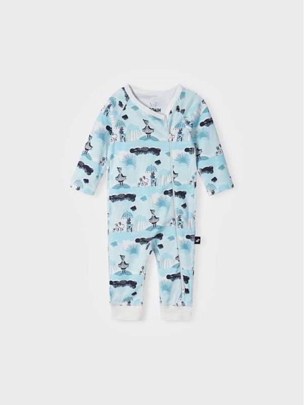 Reima Reima Бебешки гащеризон без стъпала MOOMIN 5200072A Син Regular Fit