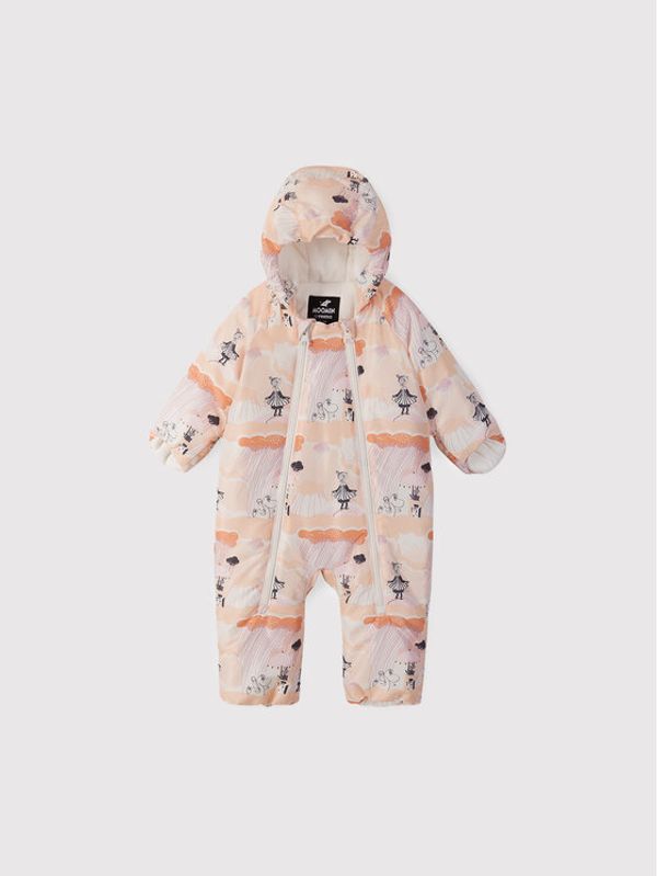 Reima Reima Зимен детски гащеризон MOOMIN Knytte 5100079A Оранжев Regular Fit