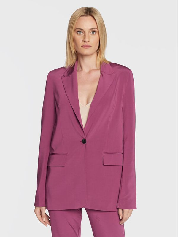 Remain Remain Блейзър Blazer Shiny Slinky RM1770 Виолетов Regular Fit