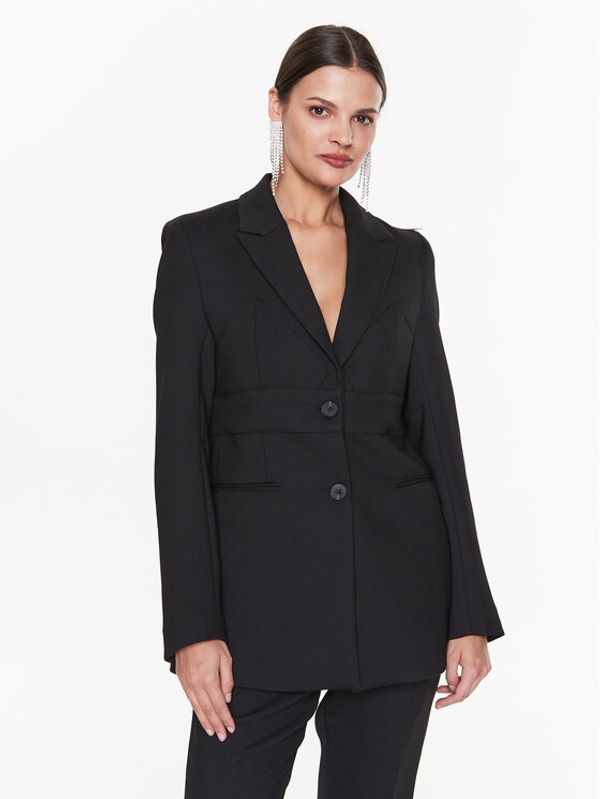 Remain Remain Блейзър Heavy Suiting RM2124 Черен Slim Fit