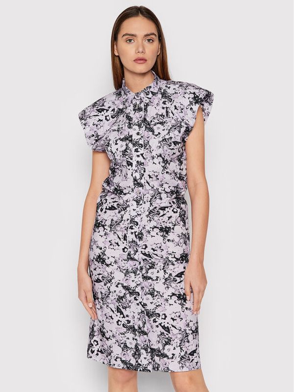 Remain Remain Рокля тип риза Marika RM857 Виолетов Regular Fit