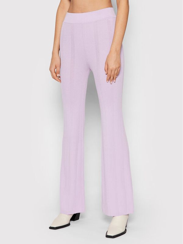 Remain Remain Текстилни панталони Solaima RM1024 Виолетов Regular Fit