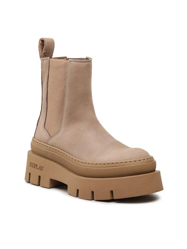 Replay Replay Боти тип челси Nathalie Chelsea Sd GWL82 .000.C0001L Бежов