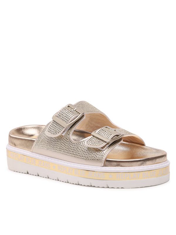 Replay Replay Чехли Muddy Diamonds GWF81.000.C0029S Златист