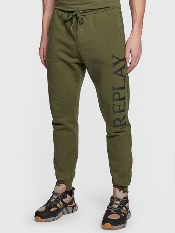 Replay Replay Долнище анцуг M9941.000.22890P Зелен Regular Fit