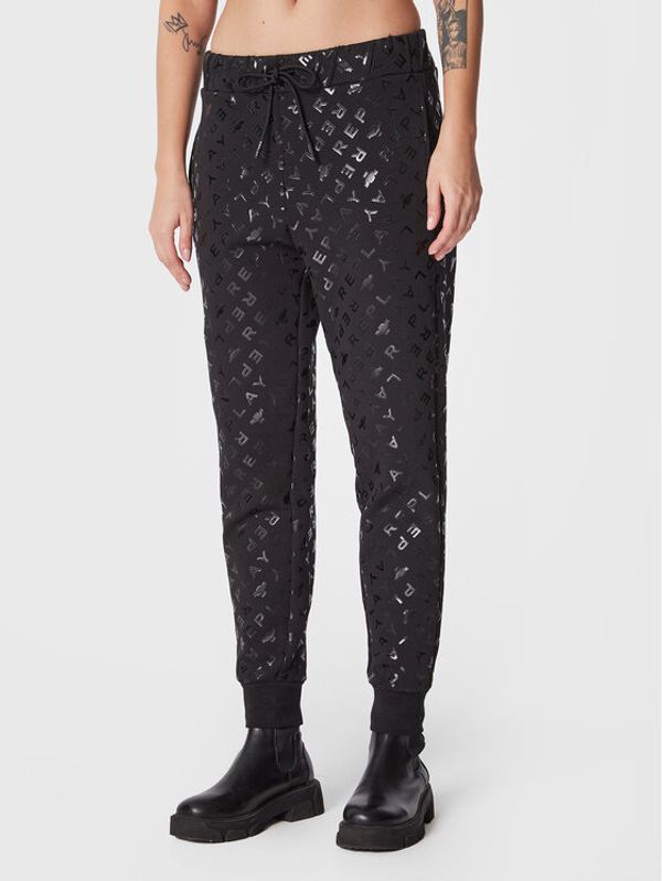 Replay Replay Долнище анцуг W8057.000.73773 Черен Regular Fit