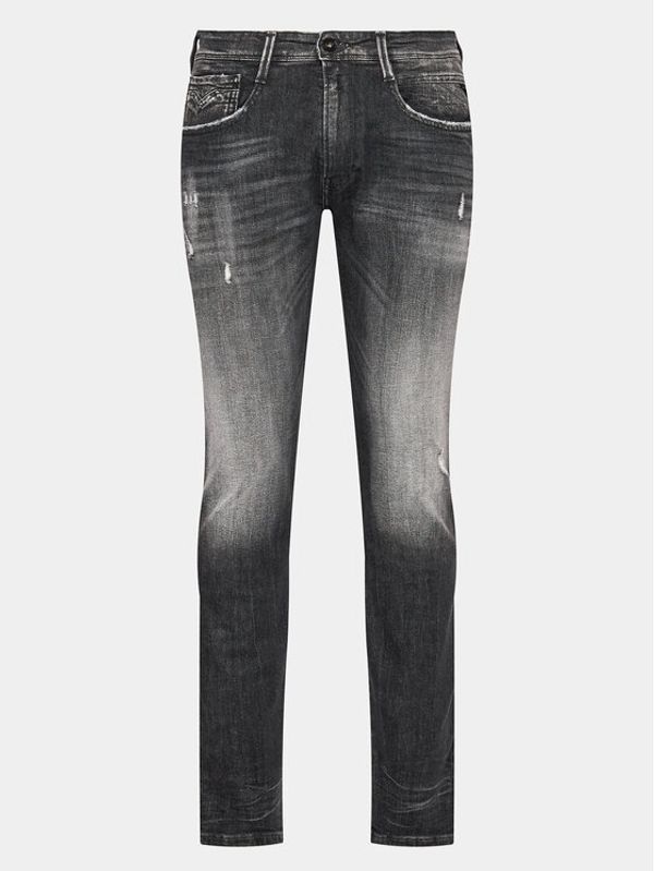 Replay Replay Дънки M914Q.000.199 Сив Slim Fit