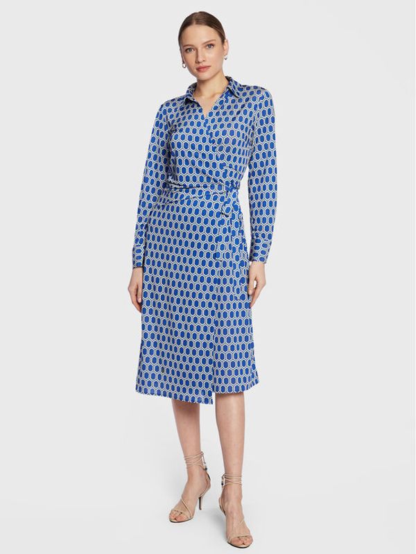 Replay Replay Ежедневна рокля W9023.000.73923 Син Regular Fit