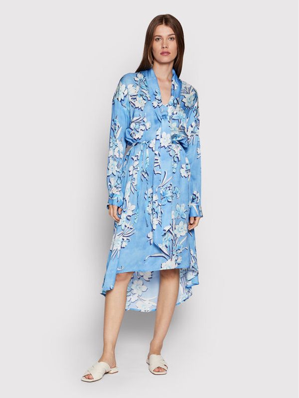 Replay Replay Ежедневна рокля W9728 .000.73612 Син Regular Fit