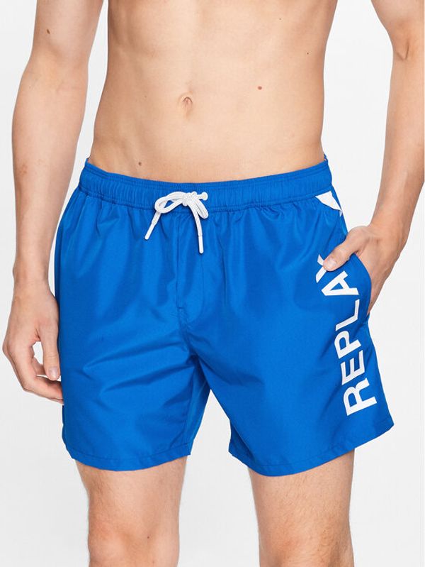 Replay Replay Плувни шорти LM1098.000.82972R Син Regular Fit