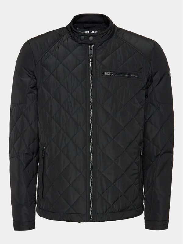 Replay Replay Преходно яке M8000.000.84442 Черен Regular Fit
