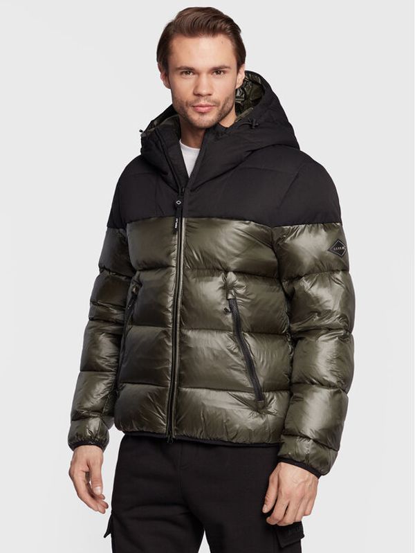 Replay Replay Пухено яке M8183A.000.84174 Зелен Regular Fit