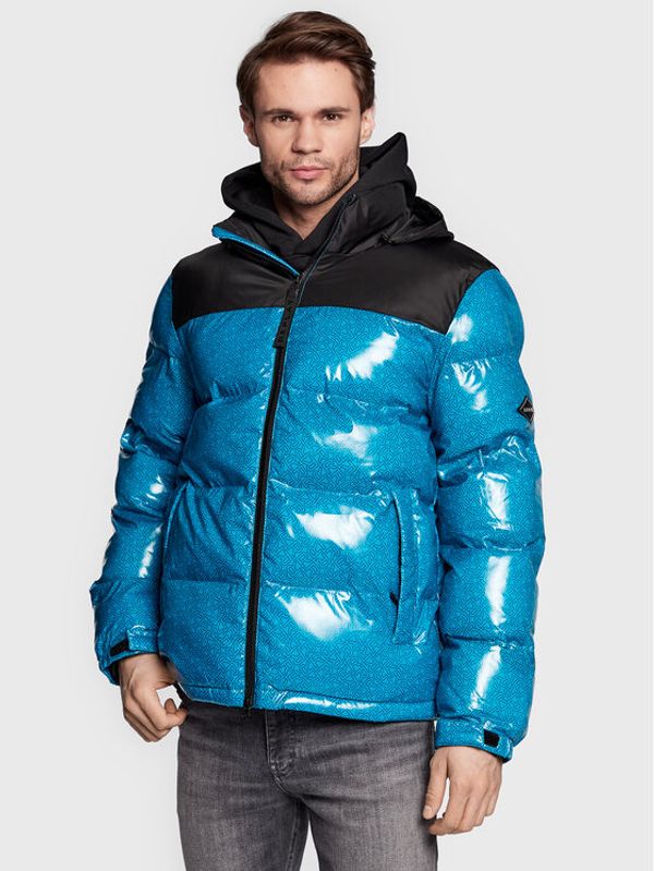 Replay Replay Пухено яке M8283A.000.73728 Син Regular Fit