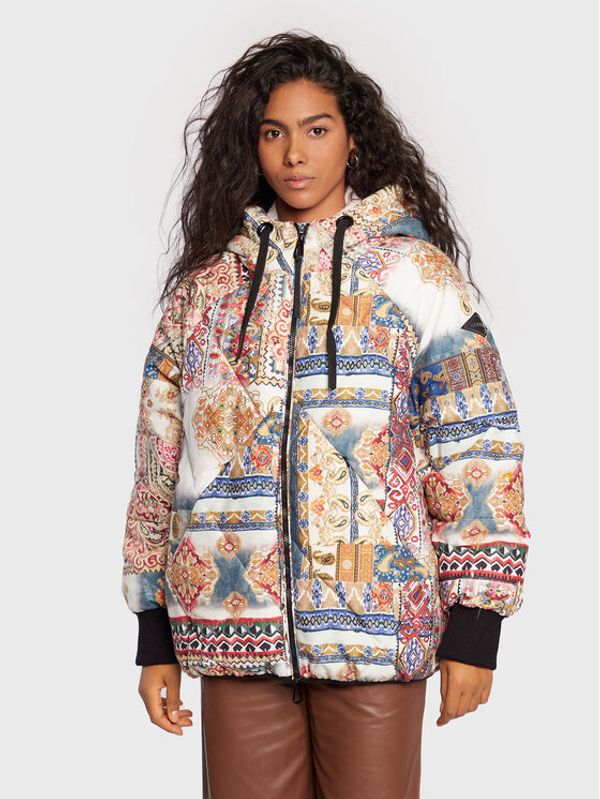 Replay Replay Пухено яке W7725.000.73736 Цветен Oversize