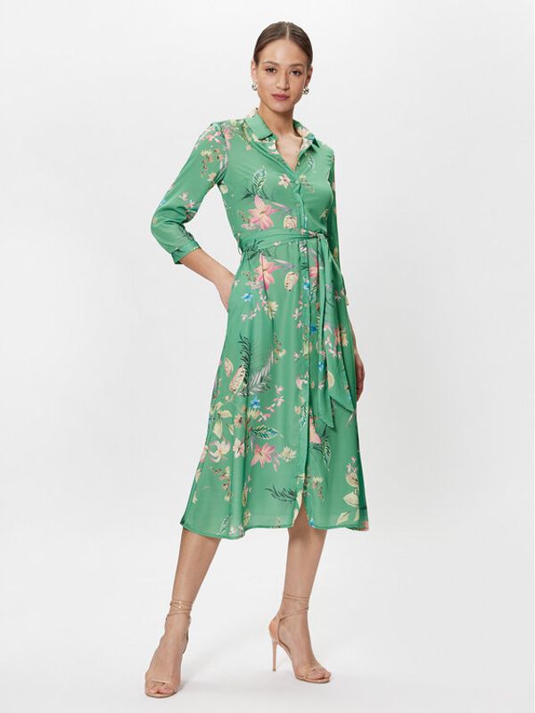 Replay Replay Рокля тип риза W9561.000.73980 Зелен Regular Fit