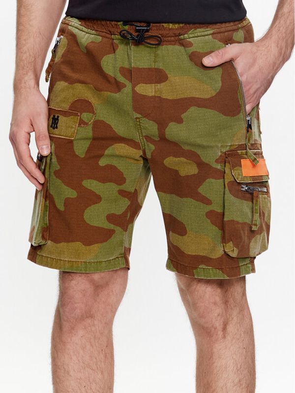 Replay Replay Шорти от плат M9900.000.73860 Кафяв Regular Fit