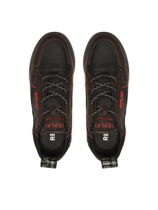 Replay Replay Сникърси Field Classic X GMS1P.000.C0032L Кафяв