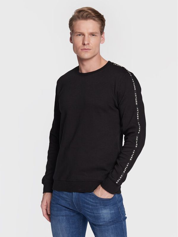 Replay Replay Суитшърт M6252A.000.23474 Черен Regular Fit