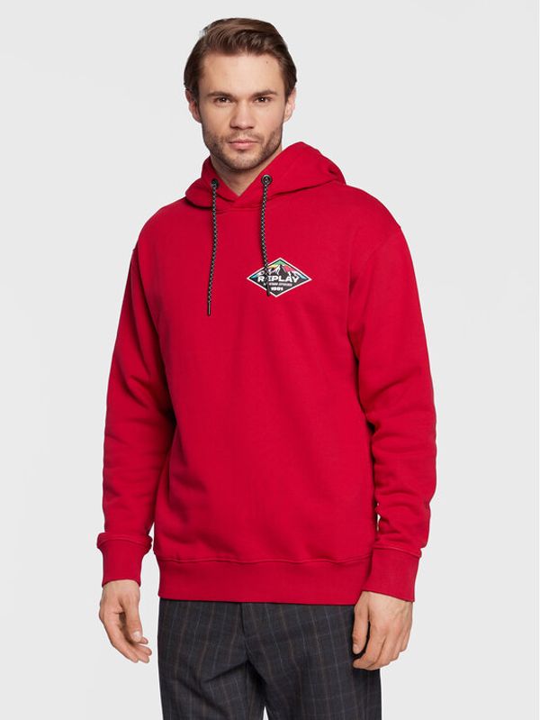 Replay Replay Суитшърт M6270.000.23190P Червен Regular Fit