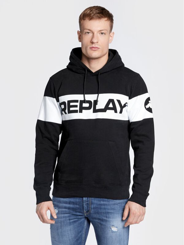 Replay Replay Суитшърт M6279.000.22890CS Черен Regular Fit
