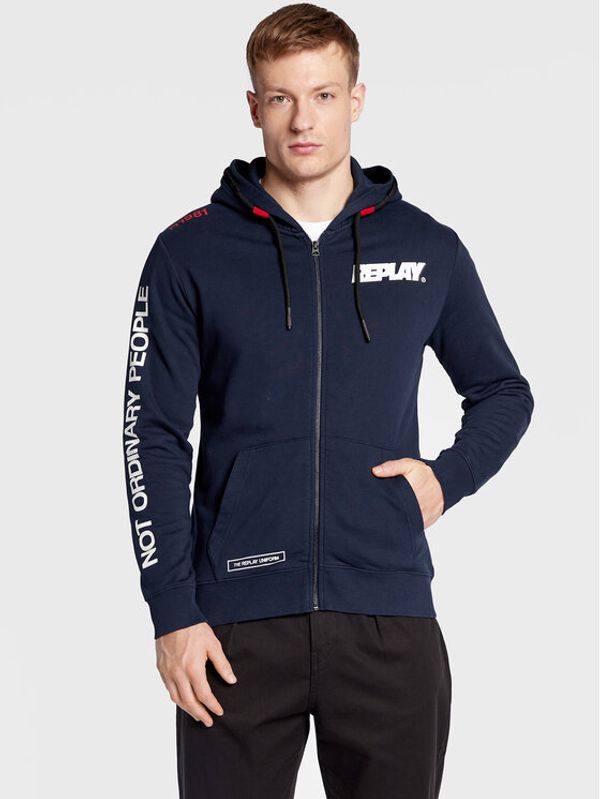 Replay Replay Суитшърт M6316.000.21842 Тъмносин Regular Fit