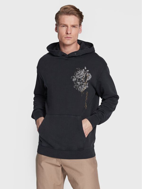 Replay Replay Суитшърт M6530.000.22738LM Черен Regular Fit