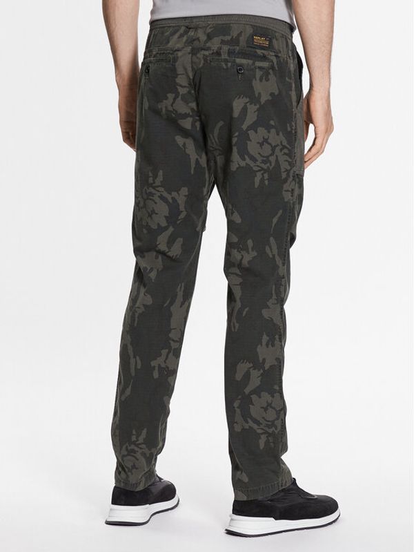 Replay Replay Текстилни панталони M9933.000.73908 Каки Regular Fit