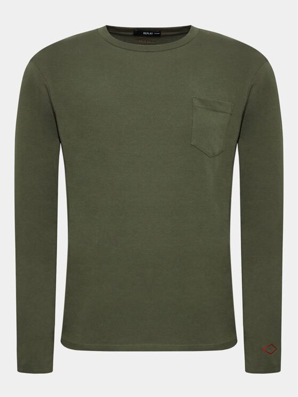 Replay Replay Тениска с дълъг ръкав M6653.000.23352P Каки Regular Fit