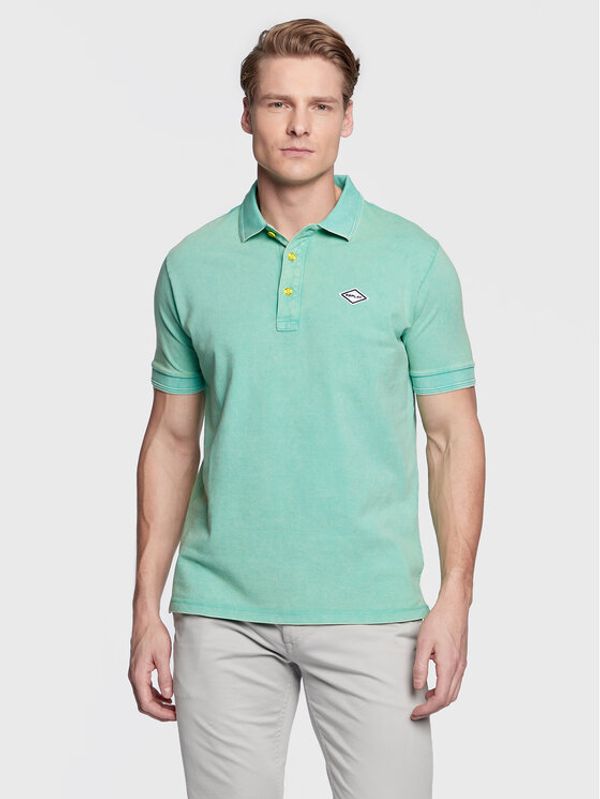 Replay Replay Тениска с яка и копчета M3070A.000.22696M Зелен Regular Fit