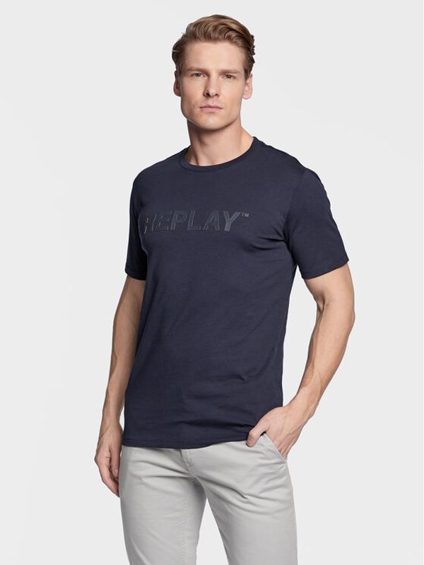 Replay Replay Тишърт M6462.000.23188P Тъмносин Regular Fit